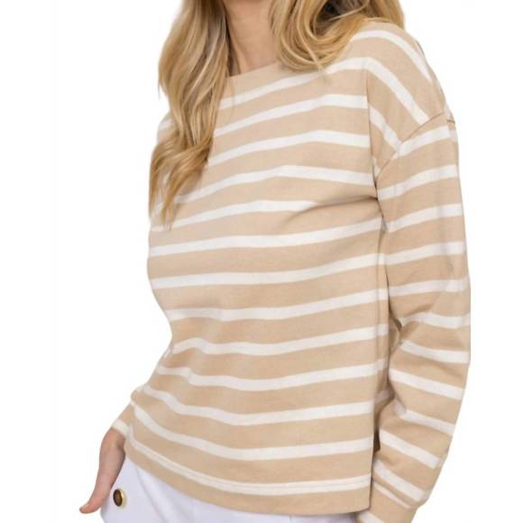 NEW SOUTHERN TIDE zayla striped top in irish cream - Picture 4 of 4